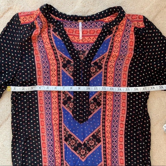 Free People Peacemaker Print Shapeless Dress - Picture 5 of 8